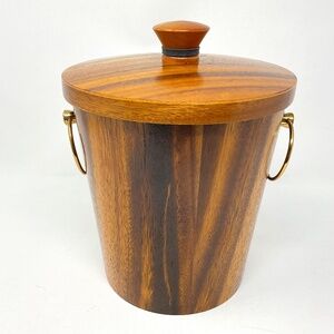 MCM Teak Bentwood Ice Bucket by KMC Japan